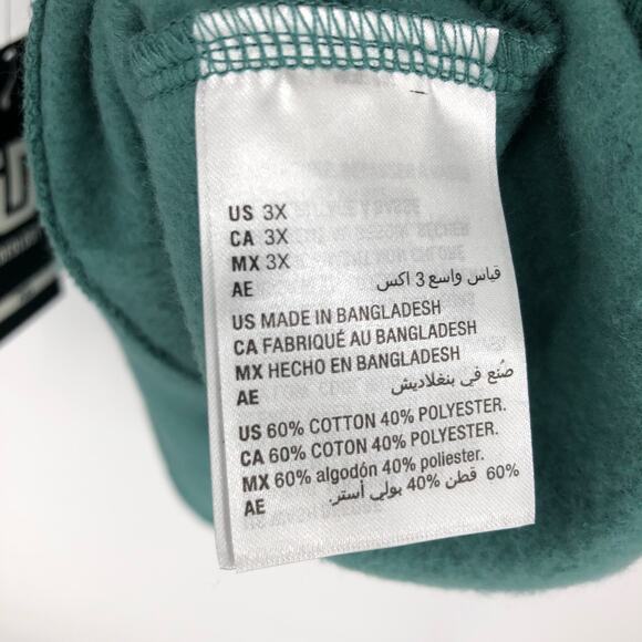 ID IDEOLOGY Women's Hoodie 3X Green Fleece Pullover Sweatshirt Pockets NWT - Picture 9 of 11